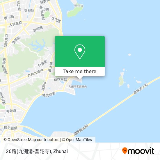 26路(九洲港-普陀寺) map
