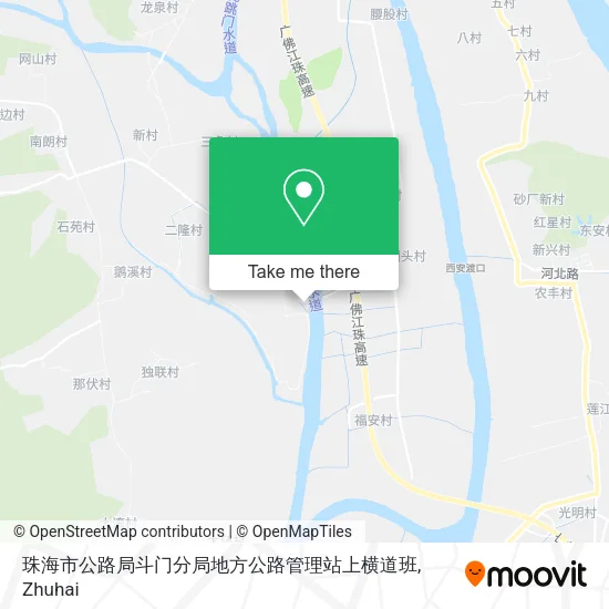珠海市公路局斗门分局地方公路管理站上横道班 map