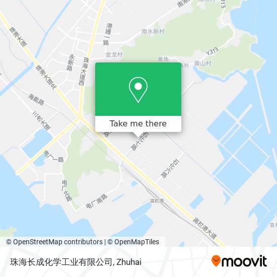 珠海长成化学工业有限公司 map