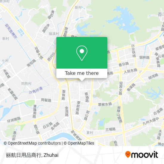 丽航日用品商行 map