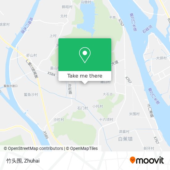竹头围 map