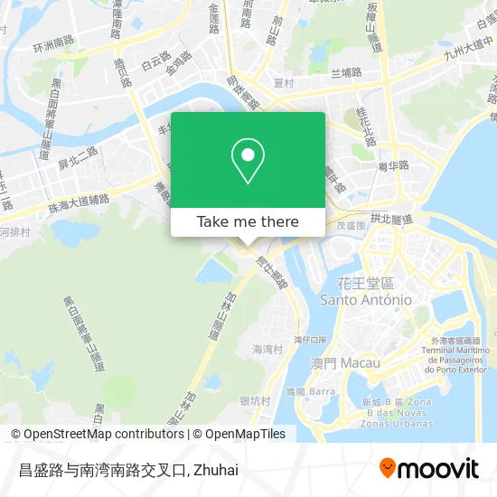 昌盛路与南湾南路交叉口 map