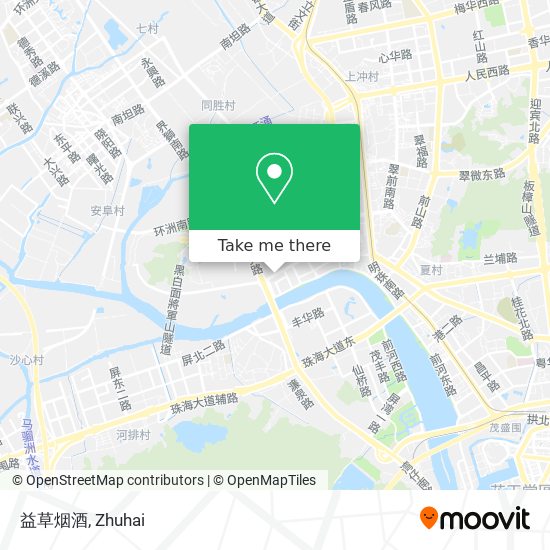 益草烟酒 map