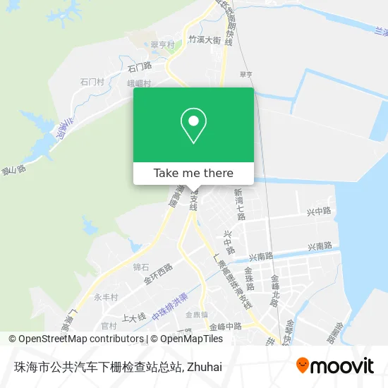珠海市公共汽车下栅检查站总站 map