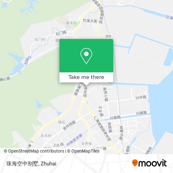 珠海空中别墅 map
