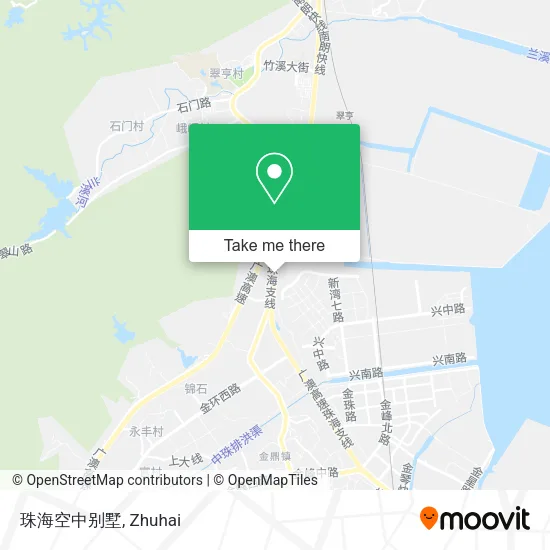 珠海空中别墅 map