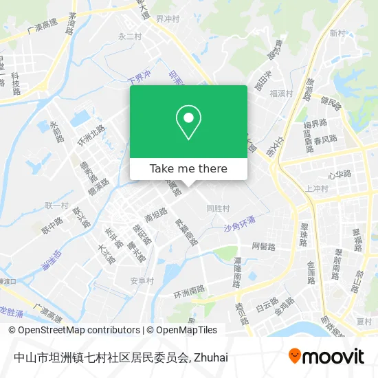 中山市坦洲镇七村社区居民委员会 map