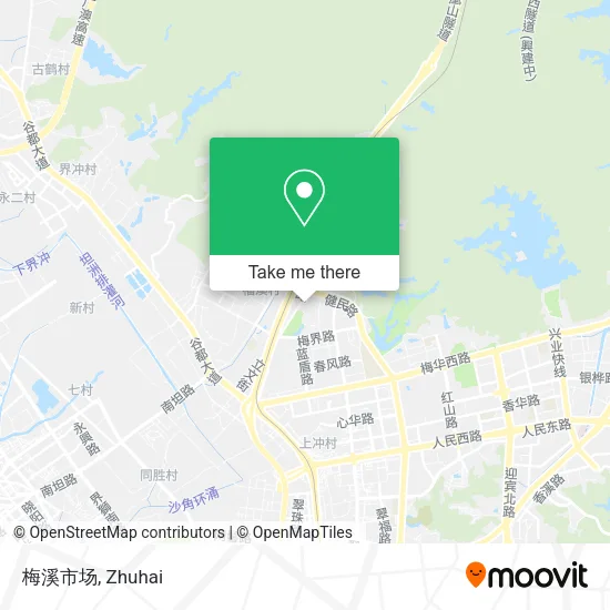 梅溪市场 map