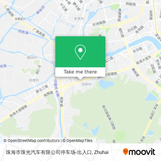 珠海市珠光汽车有限公司停车场-出入口 map
