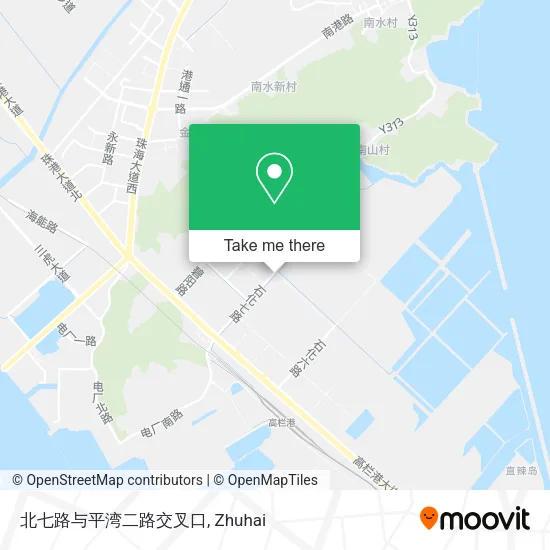北七路与平湾二路交叉口 map