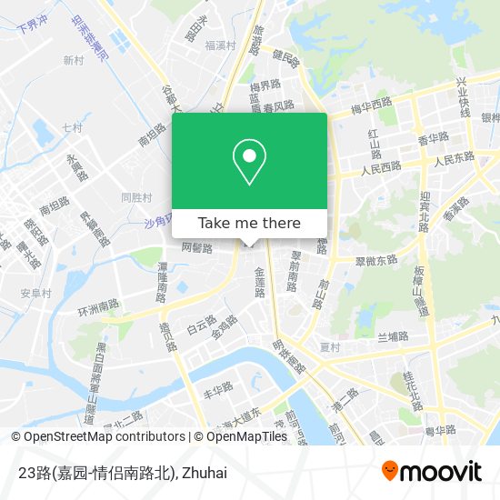 23路(嘉园-情侣南路北) map