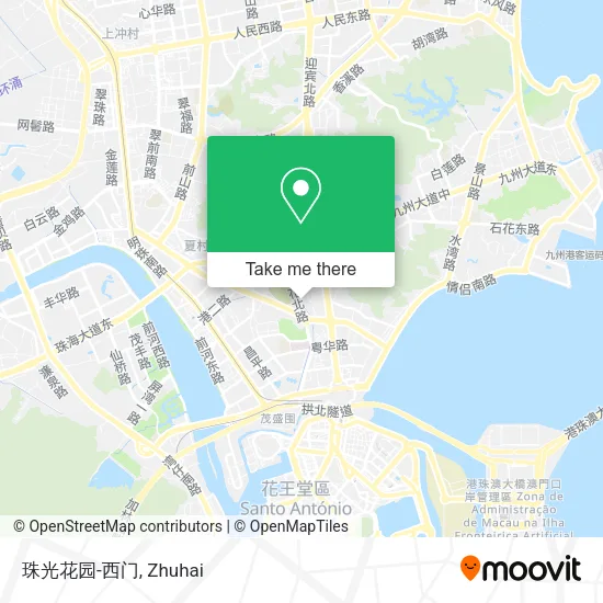 珠光花园-西门 map