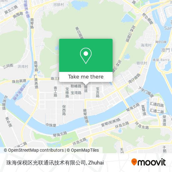 珠海保税区光联通讯技术有限公司 map