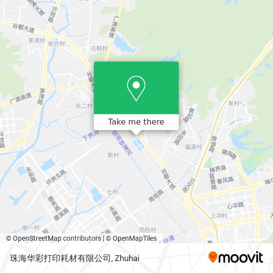 珠海华彩打印耗材有限公司 map