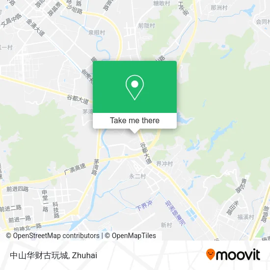 中山华财古玩城 map