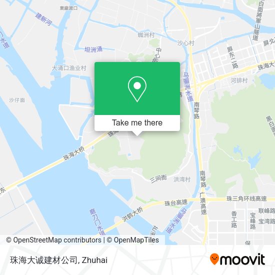 珠海大诚建材公司 map