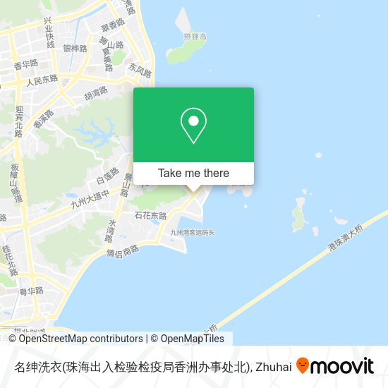 名绅洗衣(珠海出入检验检疫局香洲办事处北) map