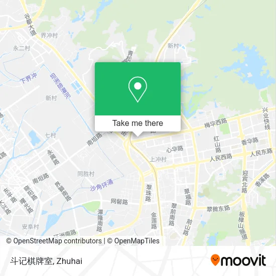 斗记棋牌室 map
