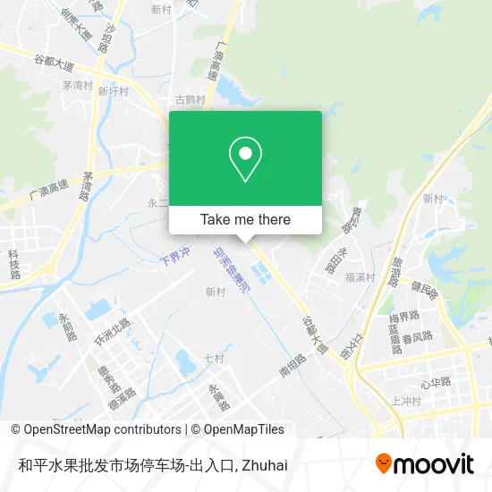 和平水果批发市场停车场-出入口 map