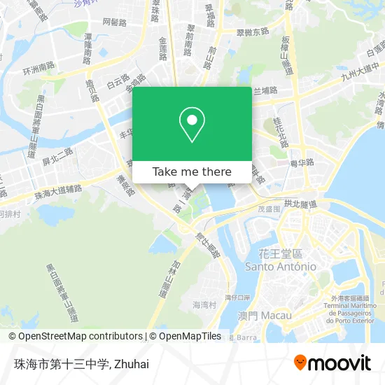 珠海市第十三中学 map