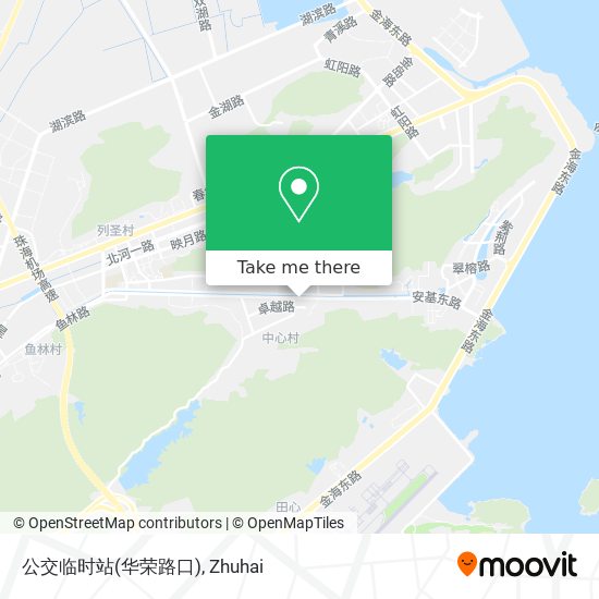 公交临时站(华荣路口) map