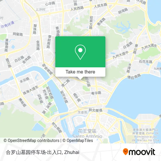合罗山墓园停车场-出入口 map