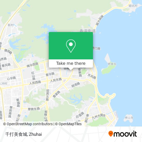 千打美食城 map