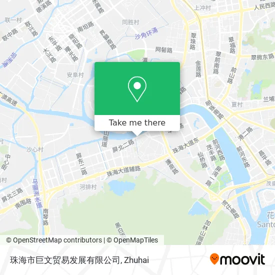 珠海市巨文贸易发展有限公司 map