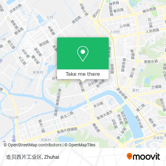 造贝西片工业区 map