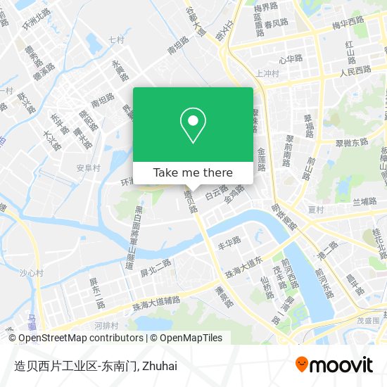 造贝西片工业区-东南门 map