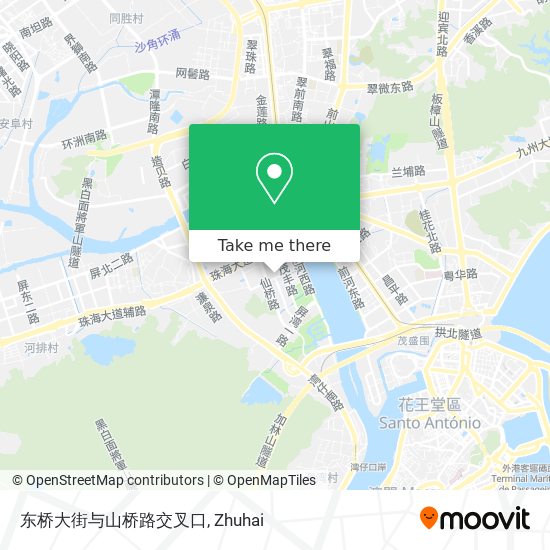 东桥大街与山桥路交叉口 map