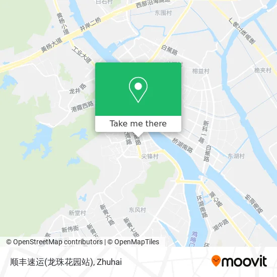 顺丰速运(龙珠花园站) map