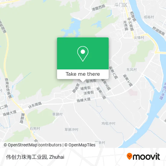 伟创力珠海工业园 map