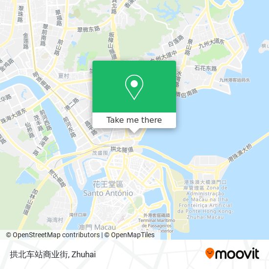 拱北车站商业街 map
