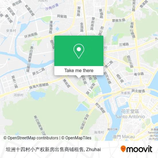 坦洲十四村小产权新房出售商铺租售 map
