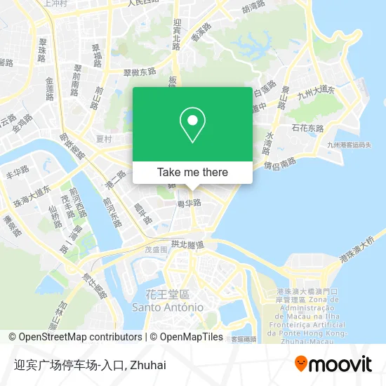 迎宾广场停车场-入口 map