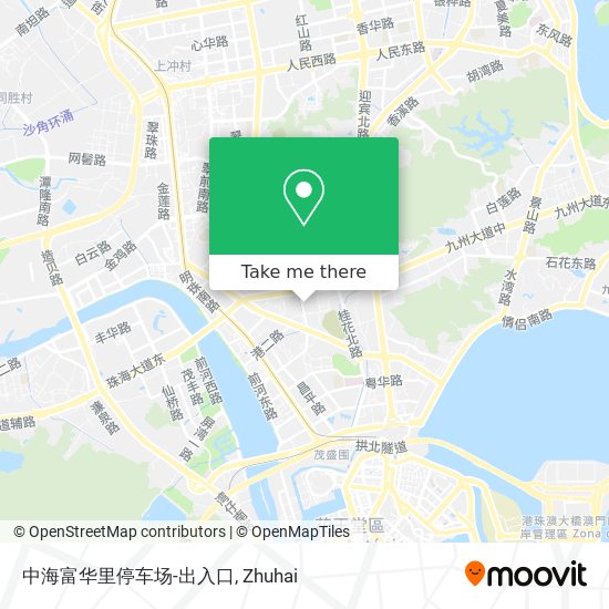 中海富华里停车场-出入口 map