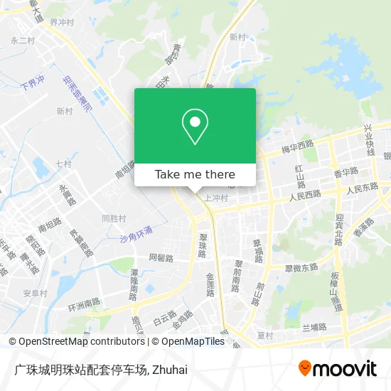 广珠城明珠站配套停车场 map