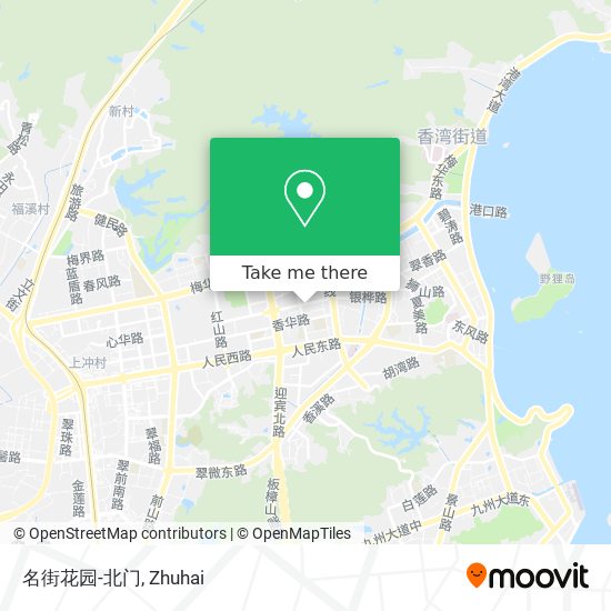 名街花园-北门 map