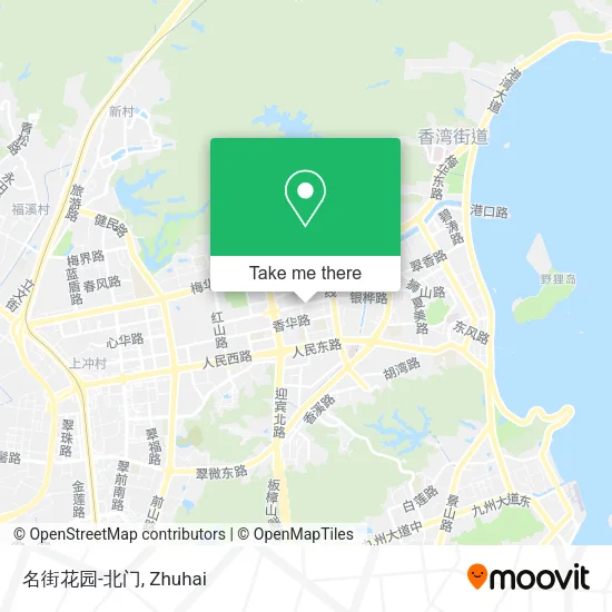 名街花园-北门 map