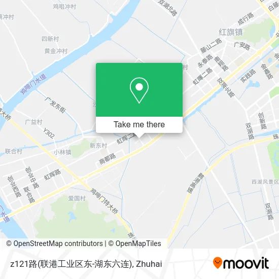 z121路(联港工业区东-湖东六连) map