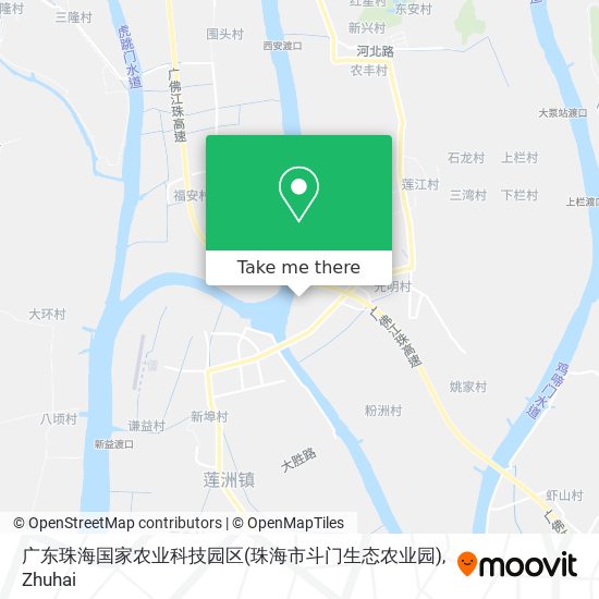 广东珠海国家农业科技园区(珠海市斗门生态农业园) map