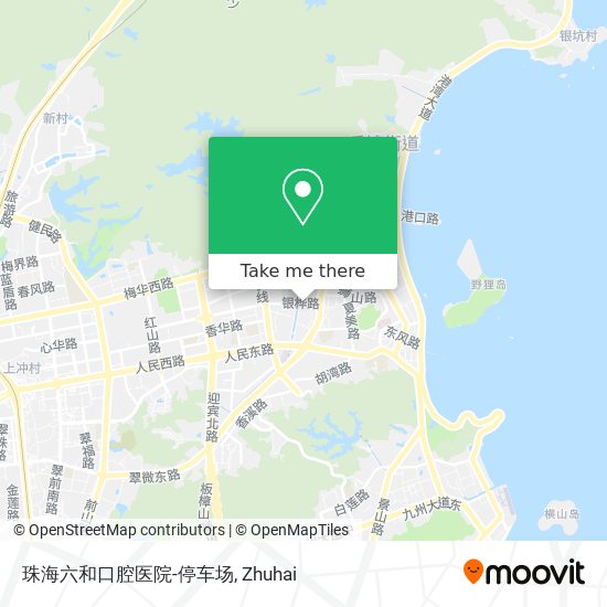 珠海六和口腔医院-停车场 map
