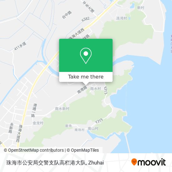 珠海市公安局交警支队高栏港大队 map