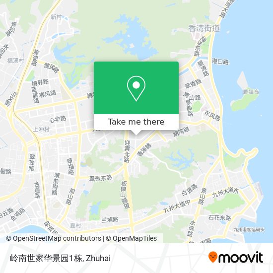 岭南世家华景园1栋 map