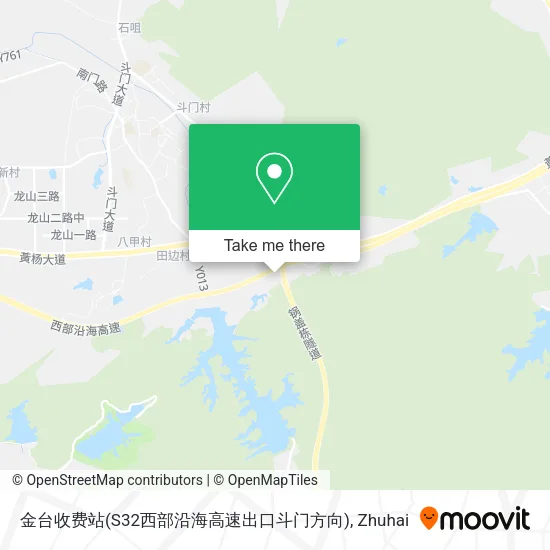 金台收费站(S32西部沿海高速出口斗门方向) map