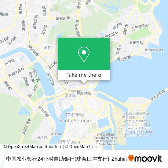 中国农业银行24小时自助银行(珠海口岸支行) map