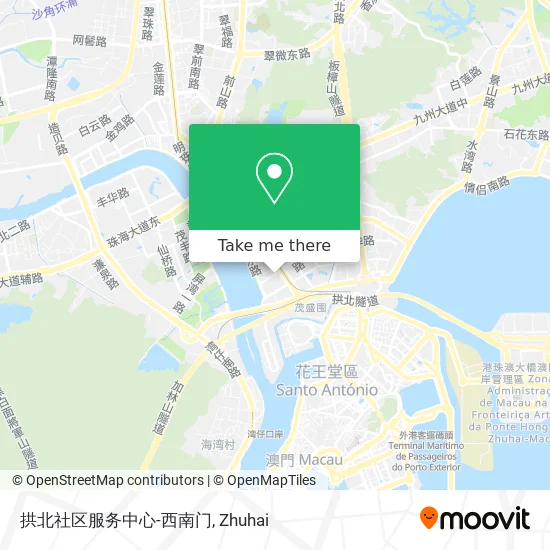 拱北社区服务中心-西南门 map