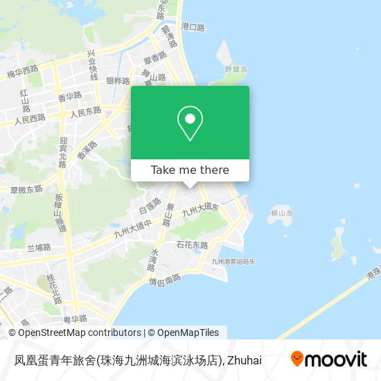 凤凰蛋青年旅舍(珠海九洲城海滨泳场店) map