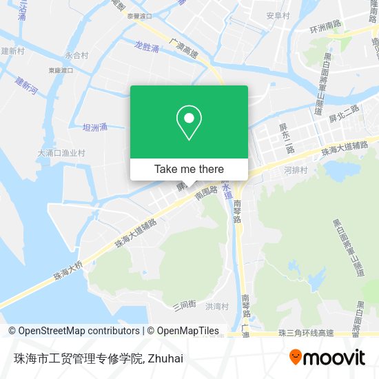 珠海市工贸管理专修学院 map